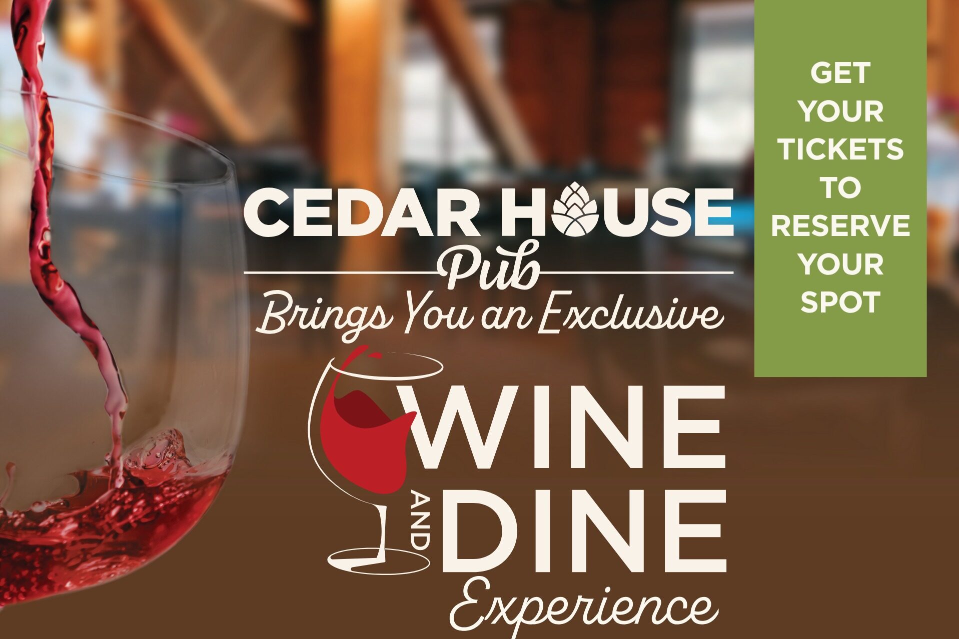 Featured Image for Jeremy Wine Dinner at Cedar House Pub