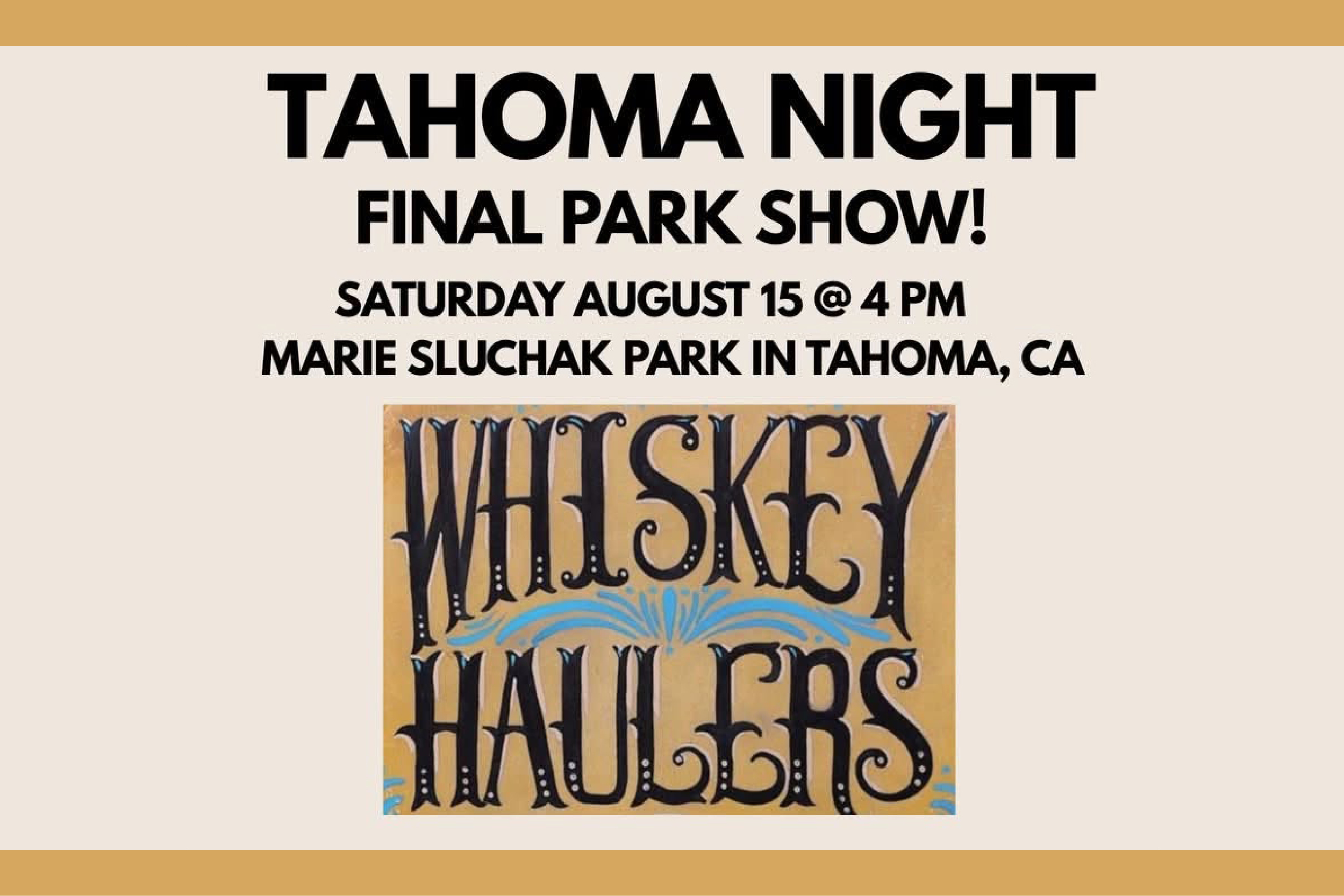 Featured Image for Tahoma Night featuring Whiskey Haulers