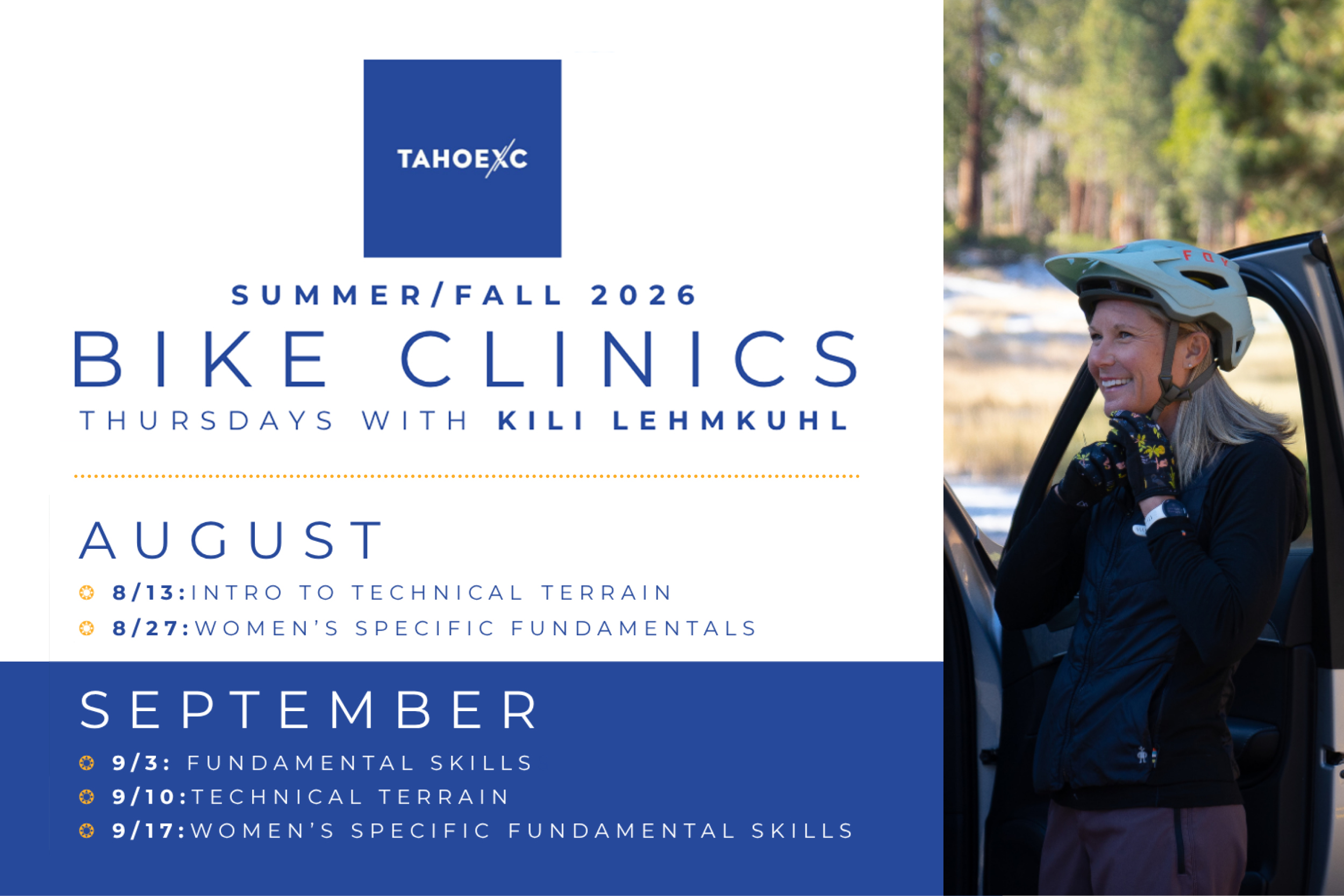 Featured Image for Tahoe XC Mountain Bike Clinics